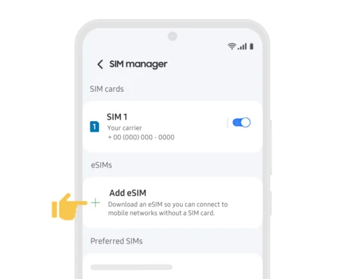 03. Add eSIM - QR Installation Guide for Samsung