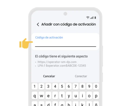 06. Código de activación - Guía de Instalación manual Samsung