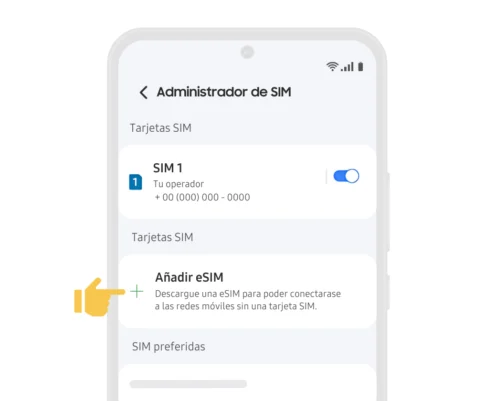 03. Añadir eSIM - Guía de Instalación QR Samsung