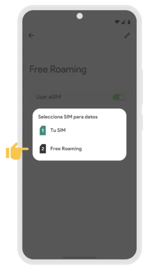 04. Seleccionar eSIM uso de datos - Guía de activación Google Pixel