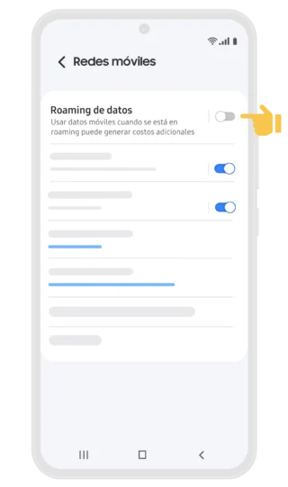 03. Activar Roaming de datos - Guía de activación Samsung